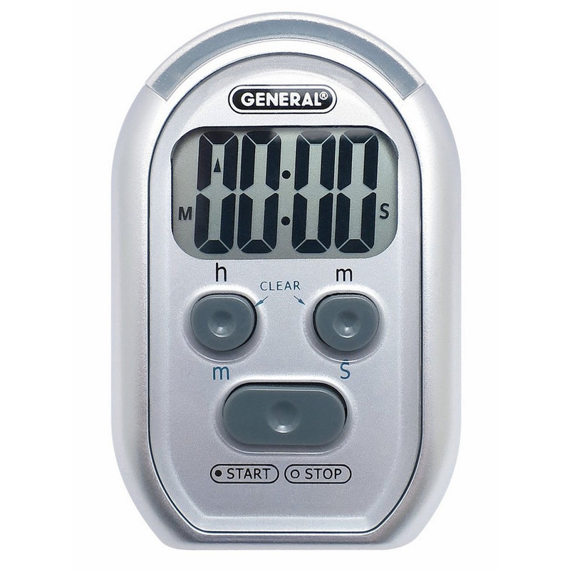 General Tools TI150 3-in-1 Kitchen Timer - for Visually/Hearing Impaired, Loud Environments (Red Flasher, Loud Beeper, Vibration)