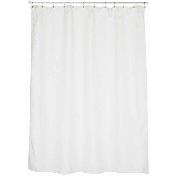 Carnation Home Fashions Fabric Extra Long Shower Curtain Liner, Ivory, 70 x 84 Inch