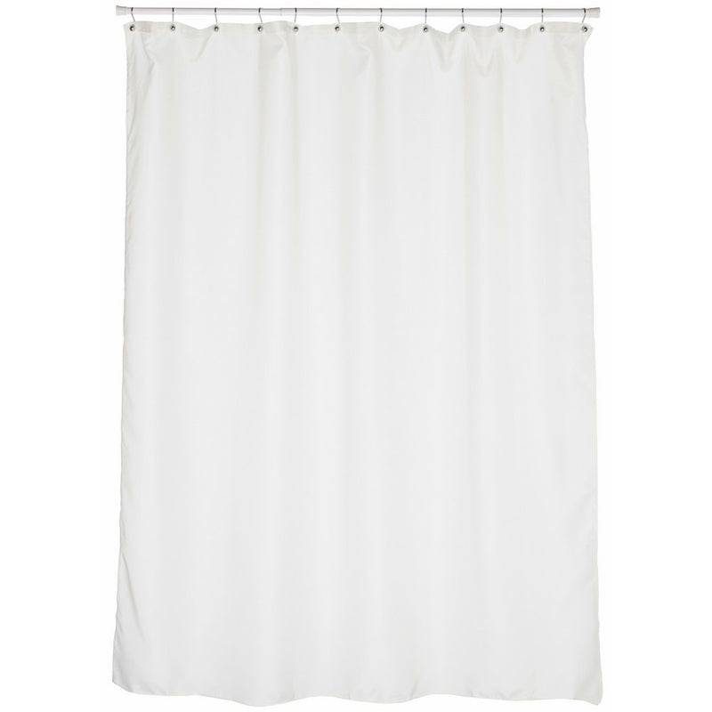 Carnation Home Fashions Fabric Extra Long Shower Curtain Liner, Ivory, 70 x 84 Inch