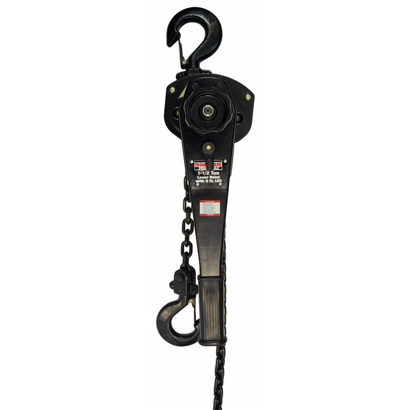 Maasdam 48610 Lever Hoist 1-1/2 Ton, Black