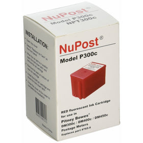 NuPost NPT300C Compatible Red Ink Cartridge Replacement for Pitney Bowes Postage Meter 765-9 (Red)