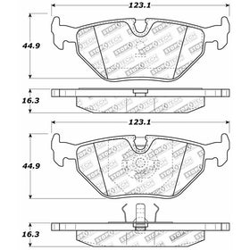 StopTech 309.03960 Street Performance Rear Brake Pad