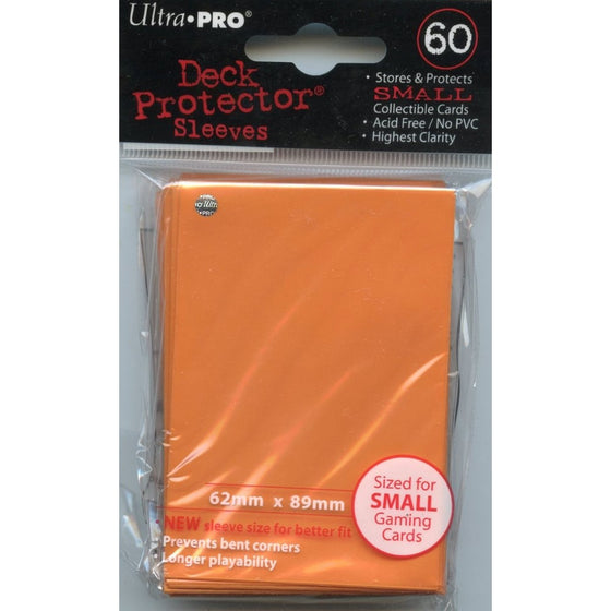 Ultra Pro Card Supplies YUGIOH Deck Protector Sleeves Orange 60 Count