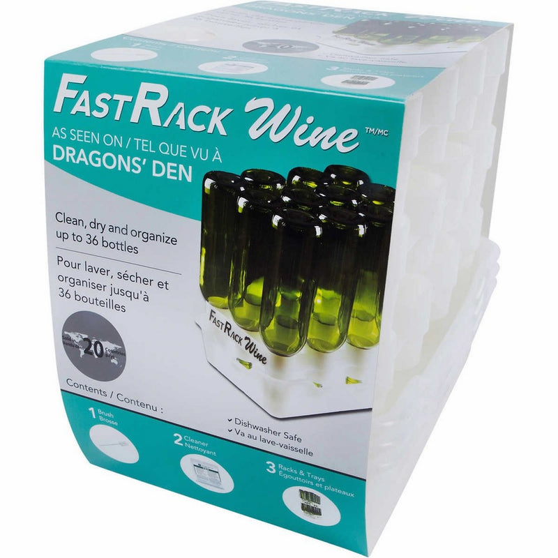 FastRack Bottle Drying Rack - Bottle Drying Tree Alternative; Dry & Store Your Wine or Bomber/Belgian Bottles; Perfect Addition To Your Wine Fermentation Kit