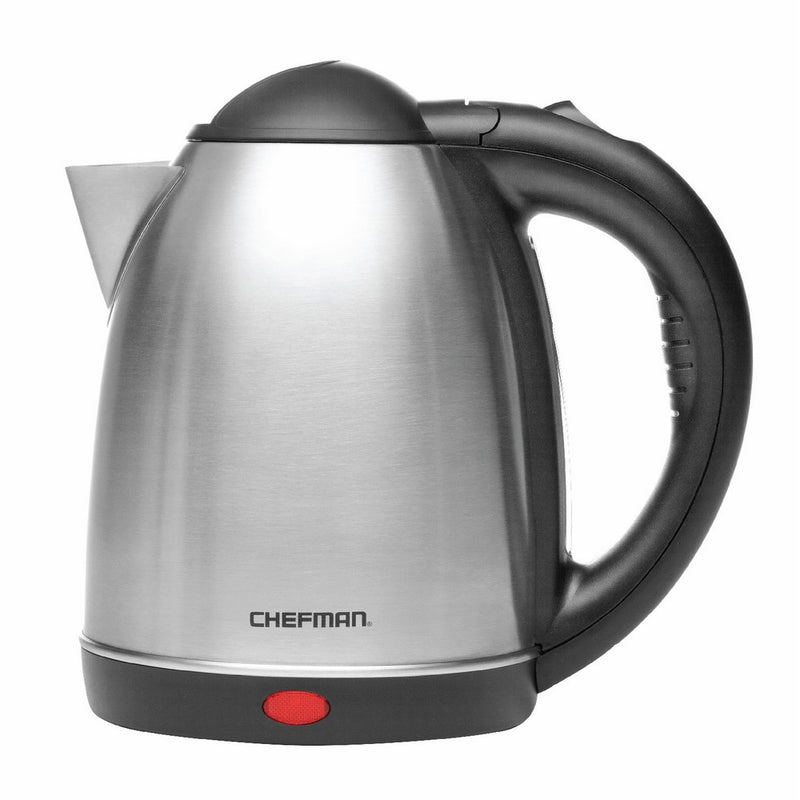 Chefman Stainless Steel Cordless Electric Kettle, High Grade 360 Degree Rotating Rapid Boil Function with Boil Dry Protection and Easy-check Water View Window - RJ11-17 1.7Liter/1.8 Quart