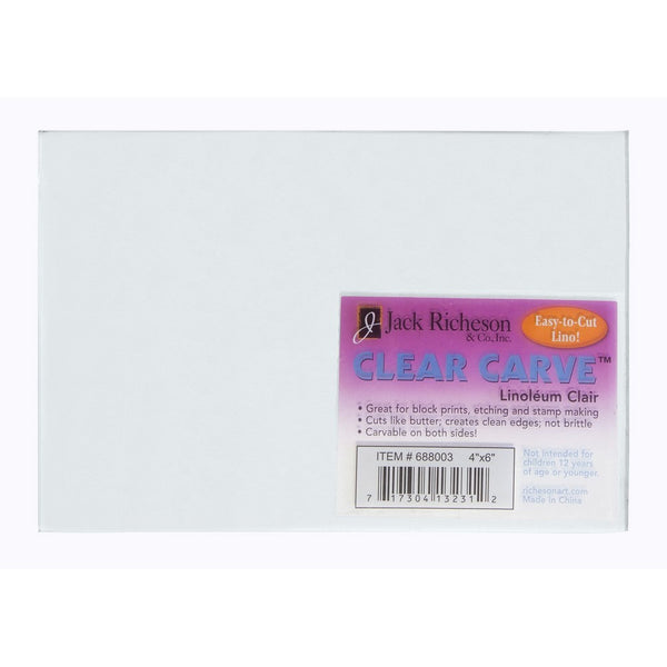 Jack Richeson 688003 Clear Carve Linoleum 4" X 6"