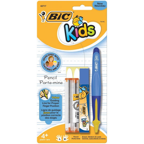 BIC Kids Mechanical Pencil, 1.3mm, Blue Barrel, 1-Count