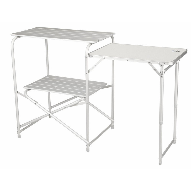 Alpine Mountain Gear Roll Top Kitchen Table, Grey