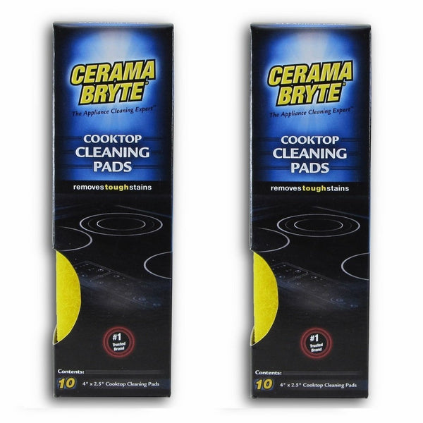 Cerama Bryte Cooktop Cleaning Pads, 10-Count 2 Pack