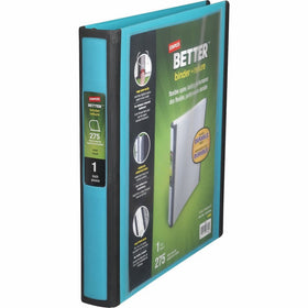 Staples Better 1-Inch D 3-Ring View Binder, Teal (13466-CC)