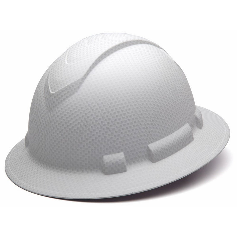 Pyramex Safety HP54116 Ridgeline Full Brim Hard Hat (White Graphite Pattern)
