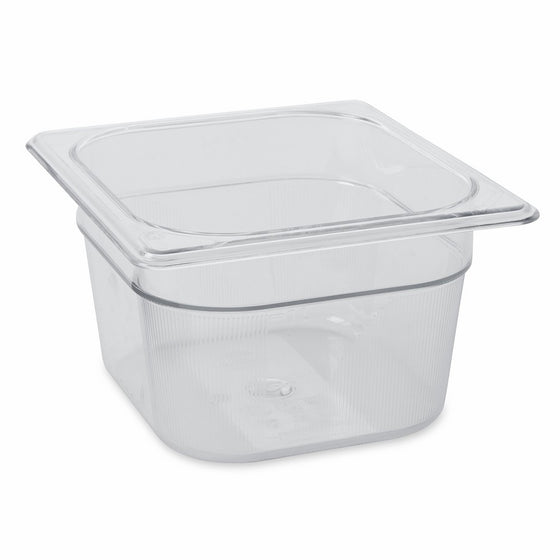 Rubbermaid Commercial Cold Food Pan, 1/6 Size, Clear, FG105P00CLR