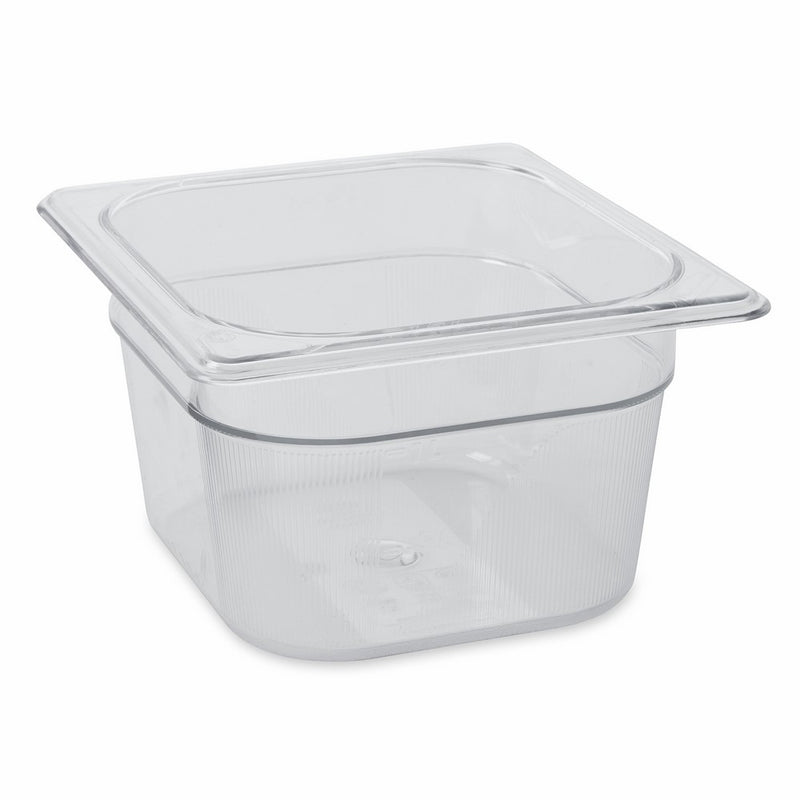 Rubbermaid Commercial Cold Food Pan, 1/6 Size, Clear, FG105P00CLR