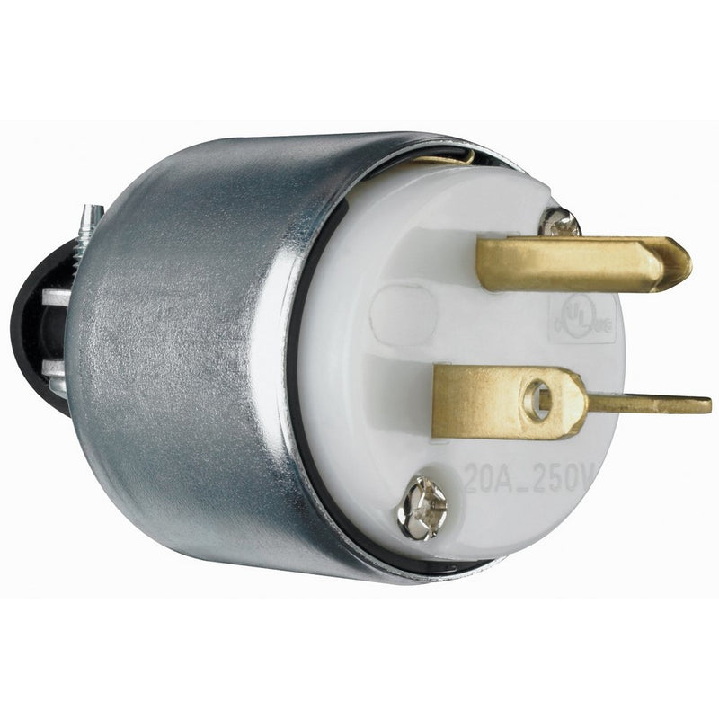 Legrand - Pass & Seymour PS620PACC20 20-Amp 250-volt Armored Clamp Lock Plug with Self Centering Cord Grip, Heavy Duty Construction