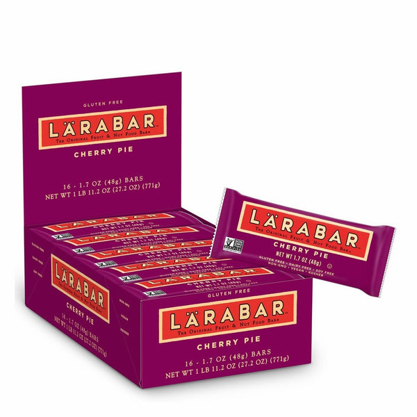 LARABAR, Fruit & Nut Bar, Cherry Pie, Gluten Free, Vegan, Whole 30 Compliant, 1.7 oz Bars (16 Count)