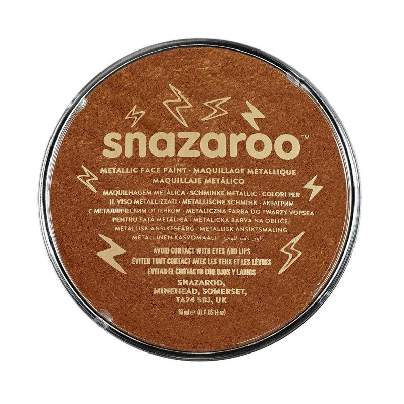 Snazaroo Metallic Face Paint, 18ml, Copper