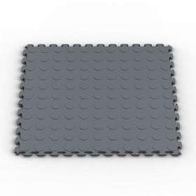 Norsk NSMPRC6DG Raised Coin Multi-Purpose PVC Flooring, Dove Gray, 6-Pack