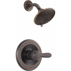 Delta T14238-RB Lahara 14 Series Single-Function Shower Trim Kit with 5-Spray Touch Clean Shower Head, Venetian Bronze (Valve Not Included)