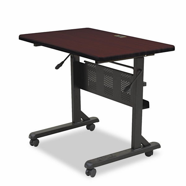 Balt 89876 Flipper Training Table, Rectangular, 36w x 24d x 29-1/2h, Mahogany