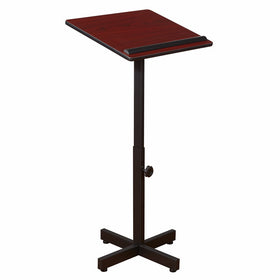 Oklahoma Sound 70-MY Portable Presentation Lectern, 20" Length x 18-1/4" Width x 48-1/2" Height, Mahogany