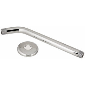 Hansgrohe 04186003 Long Shower Arm and Flange, 9-Inch, Chrome