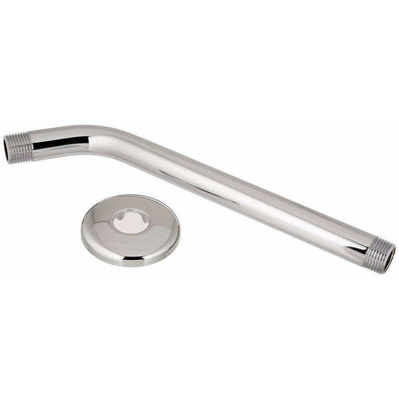 Hansgrohe 04186003 Long Shower Arm and Flange, 9-Inch, Chrome