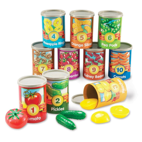 Learning Resources One To Ten Counting Cans Toy Set, 65 Pieces