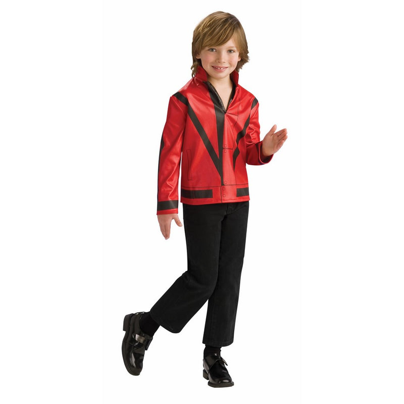 Michael Jackson Child's Red Thriller Jacket Costume Accessory, Large