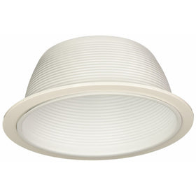 NICOR Lighting 6-Inch Recessed Baffle Trim for R30 Lights, White (17511)