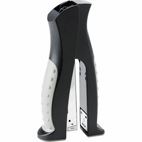 Business Source 65646 Stand Up Stapler, Fullstrip, 20 Sheet Capacity, Black/Gray (1, A)