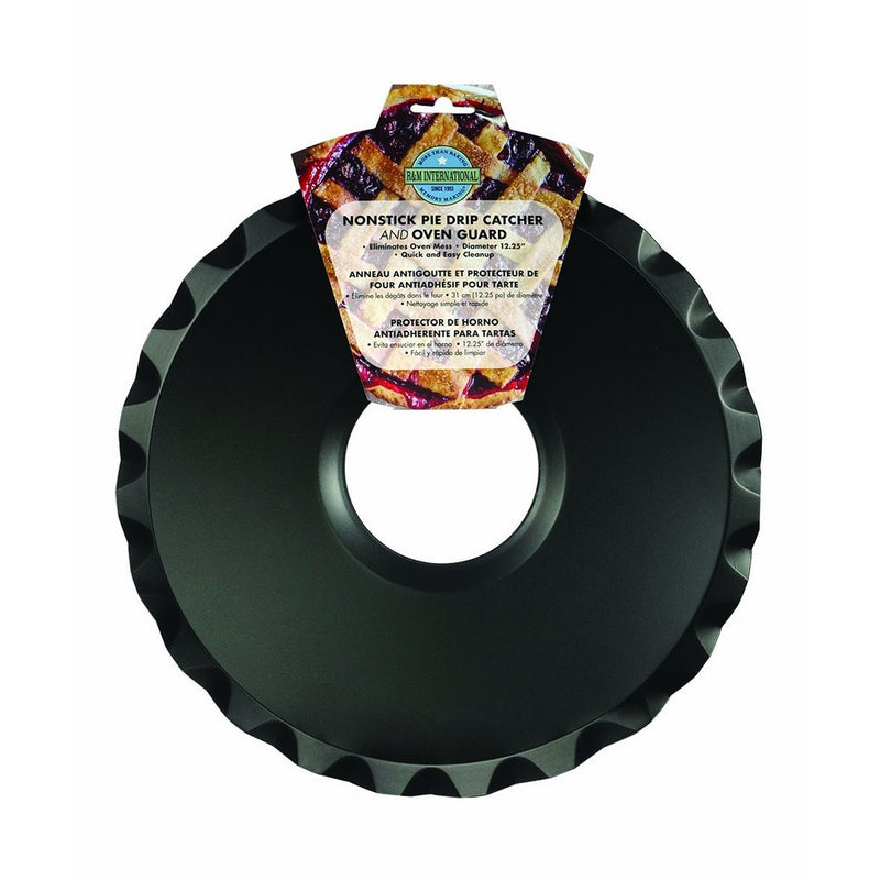 R&M International 2737 Non-Stick 12.25" Pie Drip Catcher and Oven Guard