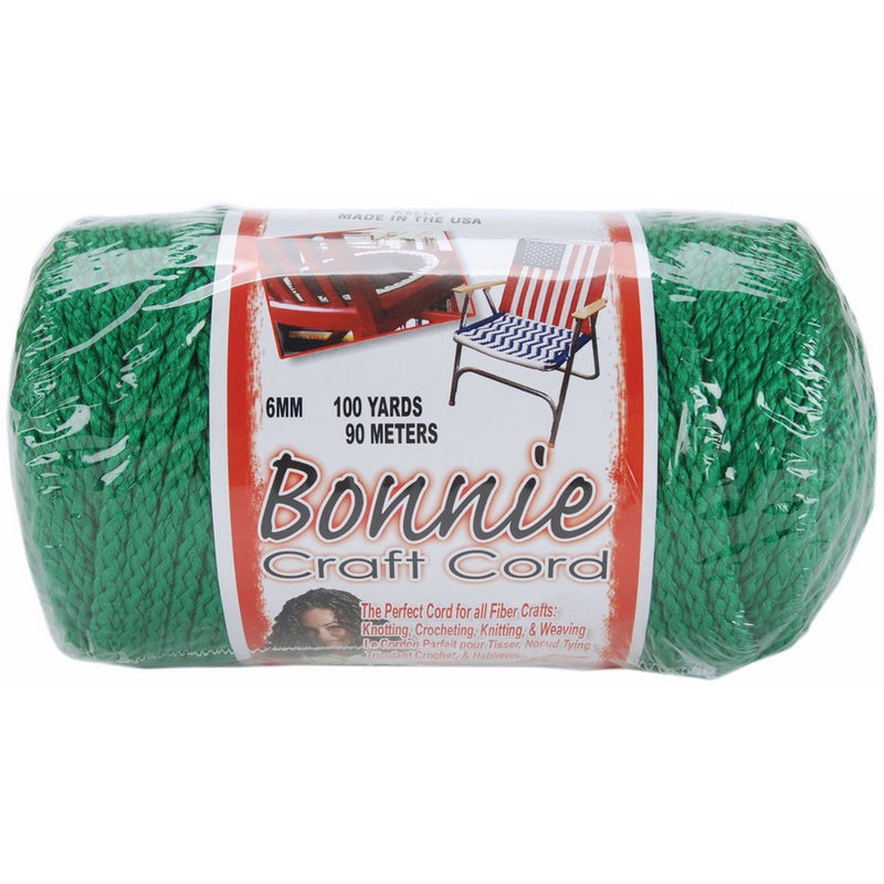 Pepperell 6mm Bonnie Macramé Craft Cord, 100-Yard, Kelly