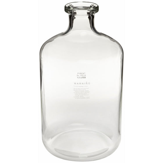 Corning Pyrex 1596-19L Glass 19 L Solution Graduated Carboy Bottle, with Tooled Neck