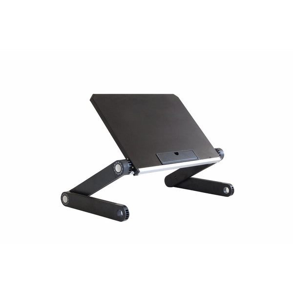 Uncaged Ergonomics - WorkEZ Light Ergonomic Portable Lightweight Aluminum Laptop Cooling Stand. Folding Adjustable Height & Angle Notebook Computer Riser Cooler Lap Desk