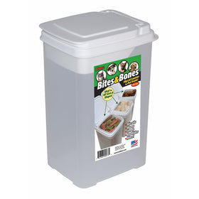 Buddeez Bites and Bones 3-1/2-Quart Flip Lid Canister for Treats and Chews