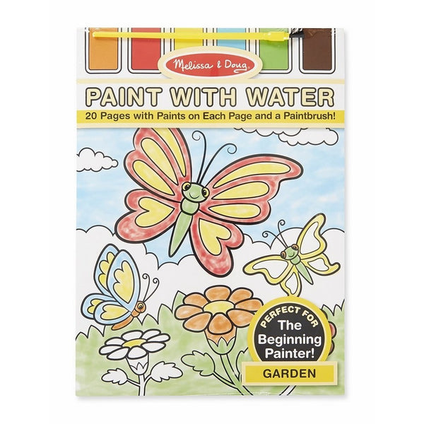 Melissa & Doug Paint With Water Activity Set - Garden (20 Pages)