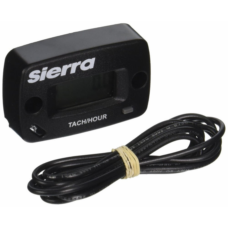 Sierra International 56969P Small Engine Tachometer/Hourmeter with Sensor Wire for 2/4 Stroke 2 Cylinders, 5'