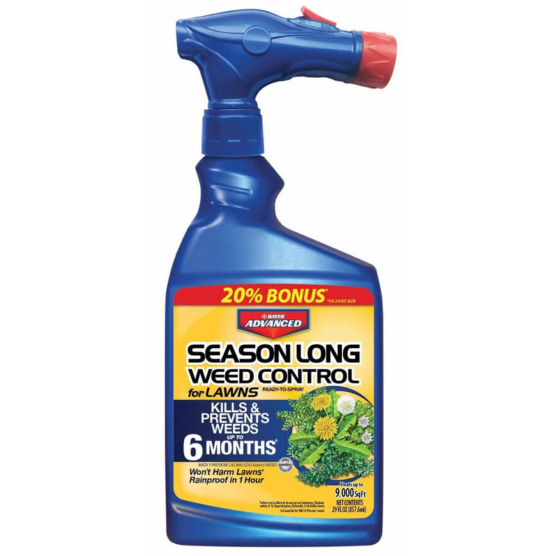 Bayer Advanced 704040 Ready-to-Spray Season Long Weed Control for Lawn, 24-Ounce (Not Sold in NY)