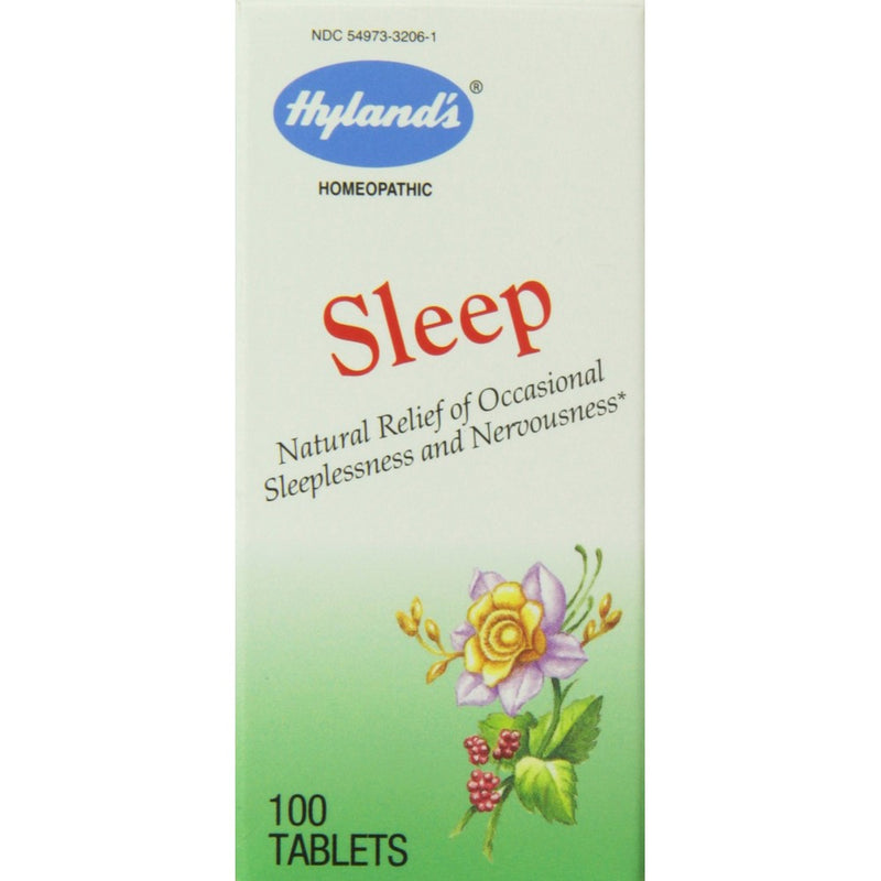 Hyland's Sleep Relief Tablets, Natural Relief of Occasional Sleeplessness and Nervousness, 100 Count