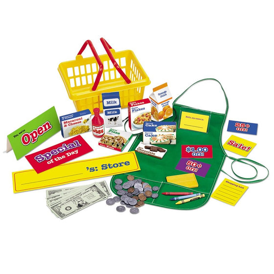 Learning Resources Play Supermarket Set, 93 Pieces