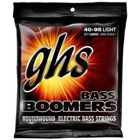 GHS Strings L3045 4-String Bass Boomers, Nickel-Plated Electric Bass Strings, Long Scale, Light (.040-.095)