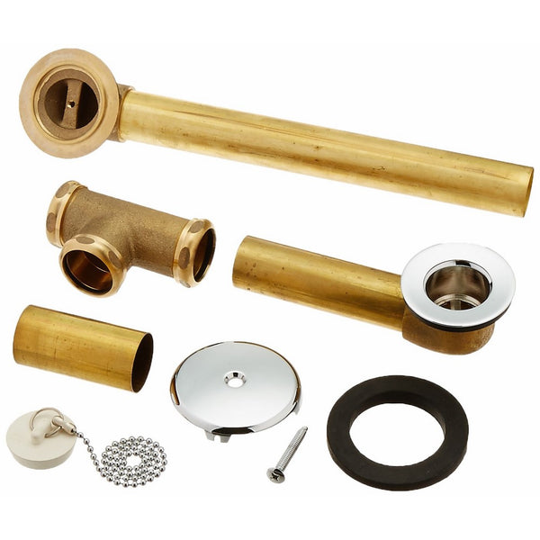 Pfister 17-010 Waste and Overflow with Chain and Stopper, Chrome