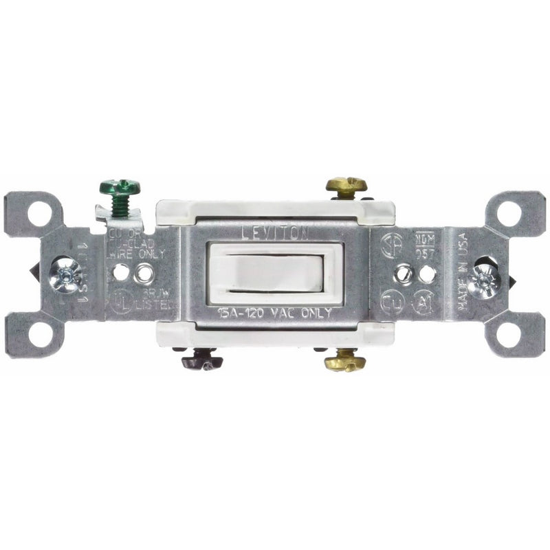 Leviton L12-0S453-00W 3 Way HD Switch, White