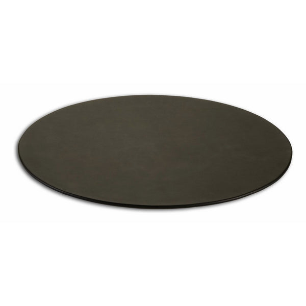 Dacasso Black Leather Oval Conference Table Pad, 17 by 14-Inch