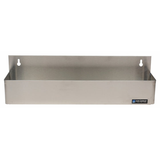 San Jamar B5522 Stainless Steel Single Rail Speed Rack Bottle Holder, 21-1/4" Width x 6" Height x 4-1/8" Depth