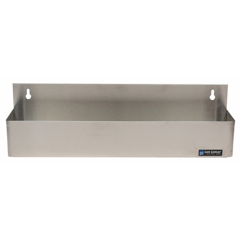 San Jamar B5522 Stainless Steel Single Rail Speed Rack Bottle Holder, 21-1/4" Width x 6" Height x 4-1/8" Depth