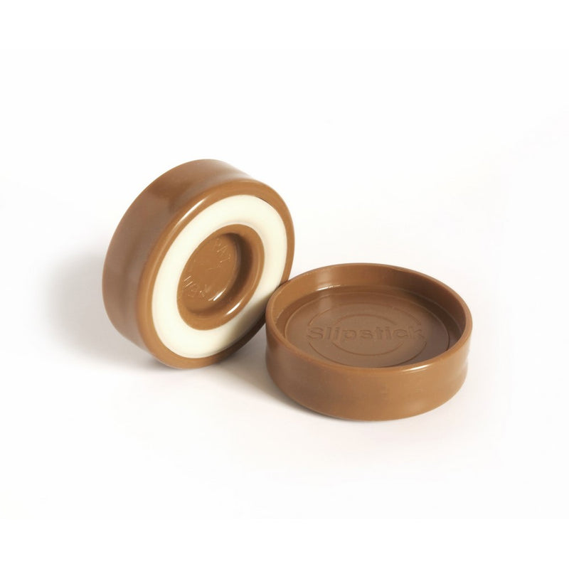 Slipstick CB520 Furniture Caster Cups / Floor Protector Coasters for Furniture Feet (Set of 4 Grippers) 1-3/4 Inch Round - Caramel