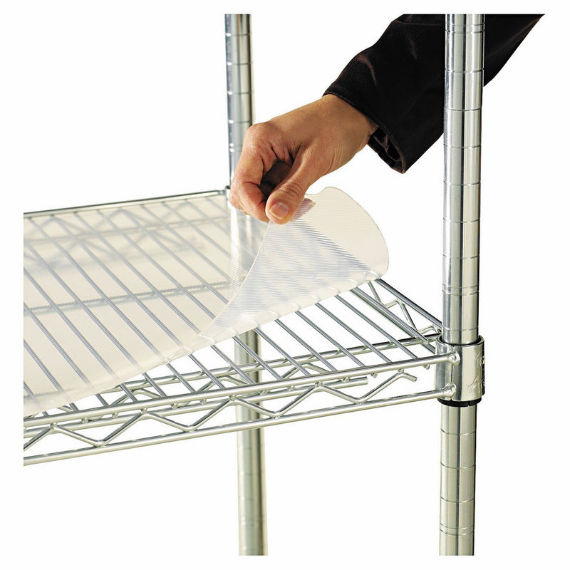 Alera ALESW59SL3618 Shelf Liners For Wire Shelving, Clear Plastic, 36w x 18d (Pack of 4)