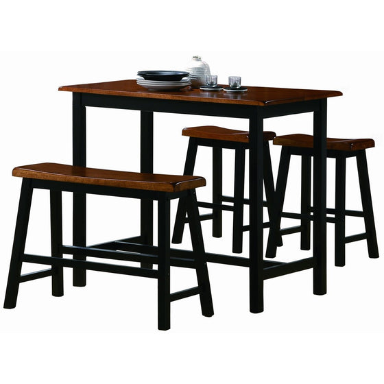 Crown Mark Tyler 4-Piece Counter Height Table Set