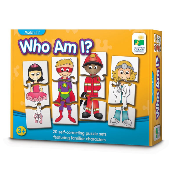 The Learning Journey Match It! - Who Am I - Self-Correcting Matching Puzzle Set